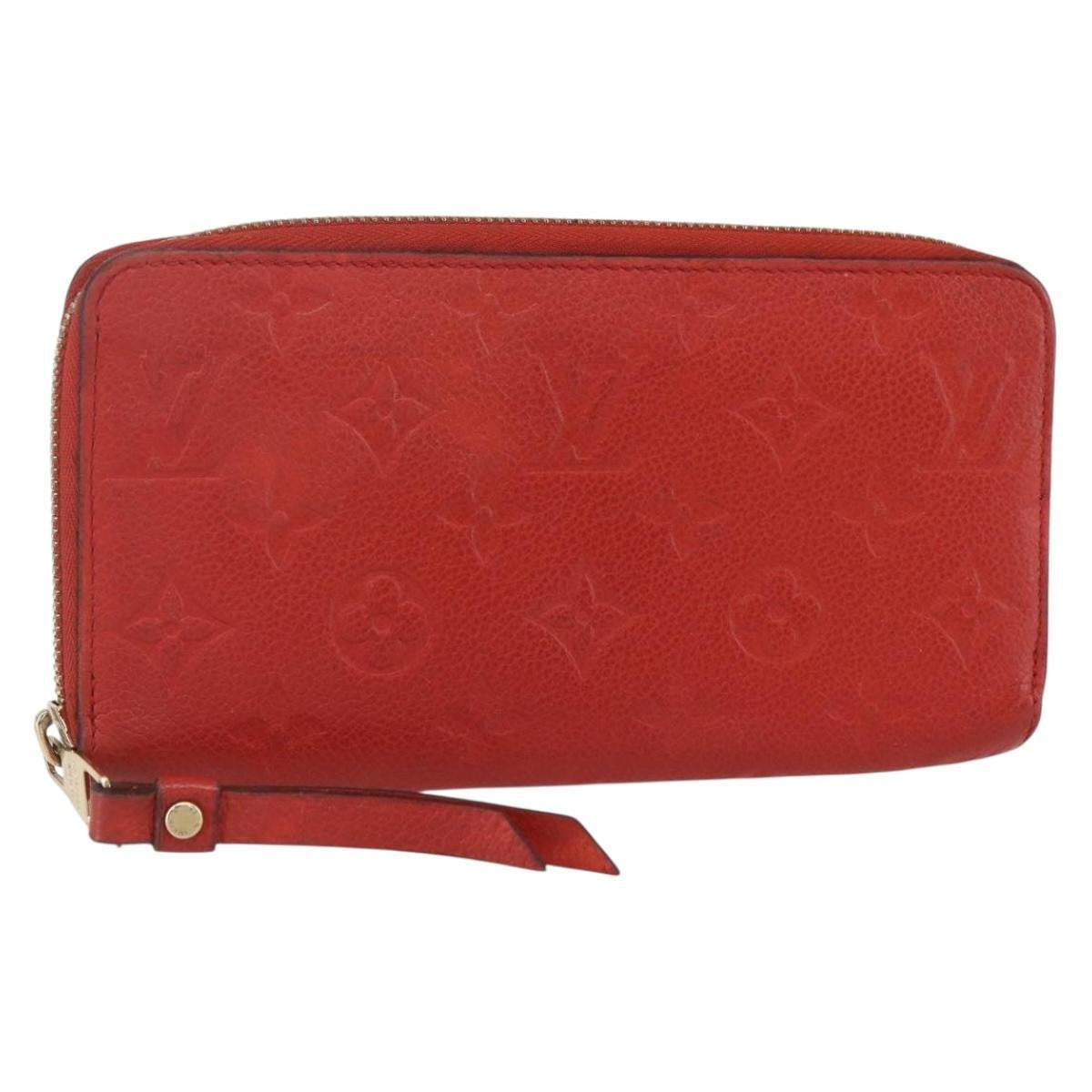 Louis Vuitton Portefeuille Zippy Monogramme Empreinte Monogramme Empreinte Red Leather Wallets Accessory
