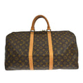 Louis Vuitton Keepall Bag Monogram Canvas Brown Canvas Travel Bag