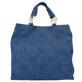 Chanel Vintage Cc Tote Denim Blue Denim_Jeans Tote Bag Bag