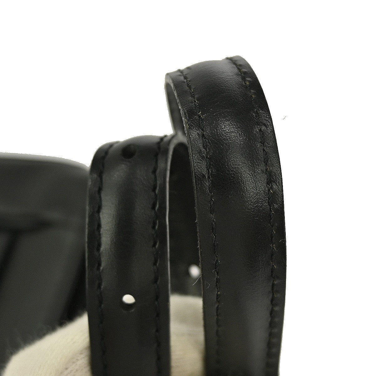 Louis Vuitton Sarvanga Handbag Epi Leather Black Leather Clutche & Pouche Bag