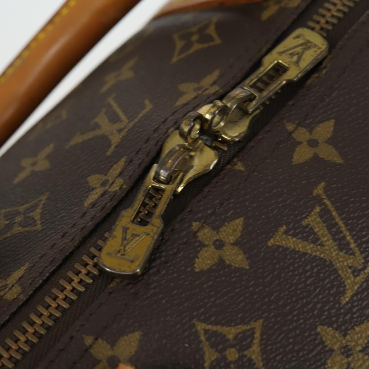 Louis Vuitton Keepall Bag Monogram Canvas Brown Canvas Travel Bag