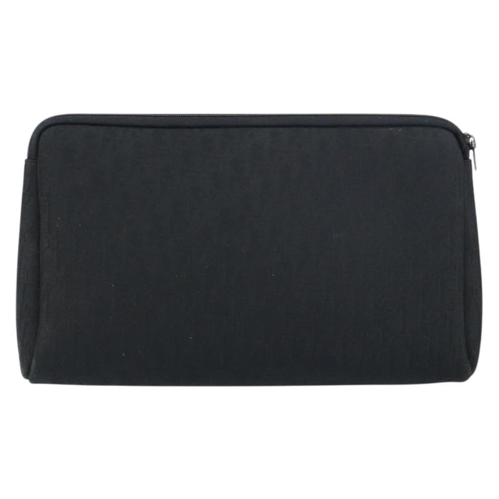 Christian Dior Trotter Pouch Canvas Black Canvas Clutche & Pouche Bag (Pre-Owned)
