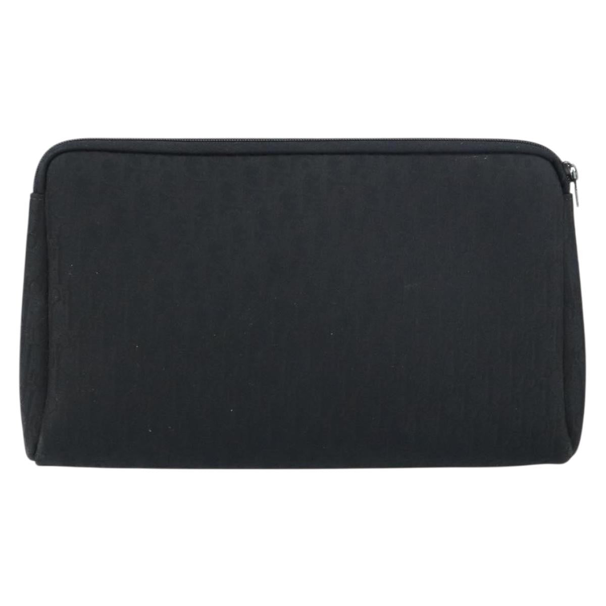 Christian Dior Trotter Pouch Canvas Black Canvas Clutche & Pouche Bag (Pre-Owned)