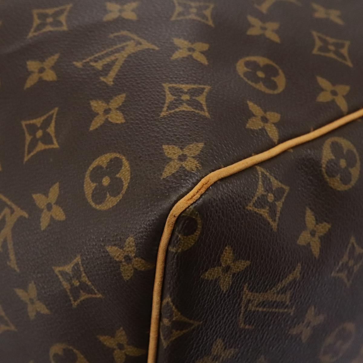 Louis Vuitton Keepall Bag Monogram Canvas Brown Canvas Travel Bag