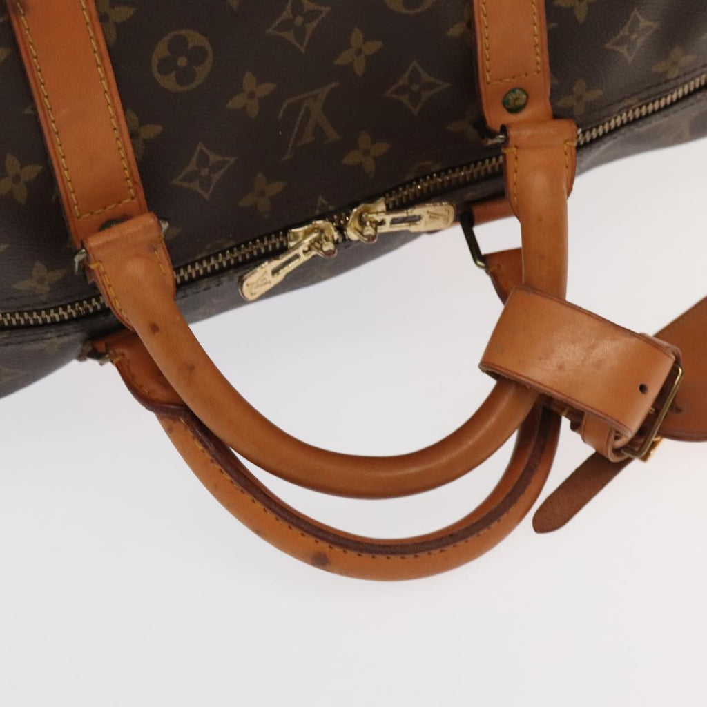 Louis Vuitton Keepall Bandouliere Bag Monogram Canvas Brown Canvas Travel Bag