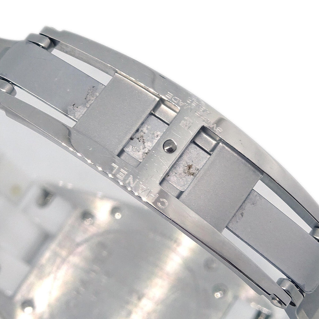 Chanel J12 Quartz Watch Ceramic And Stainless Steel With Diamond Markers Watch