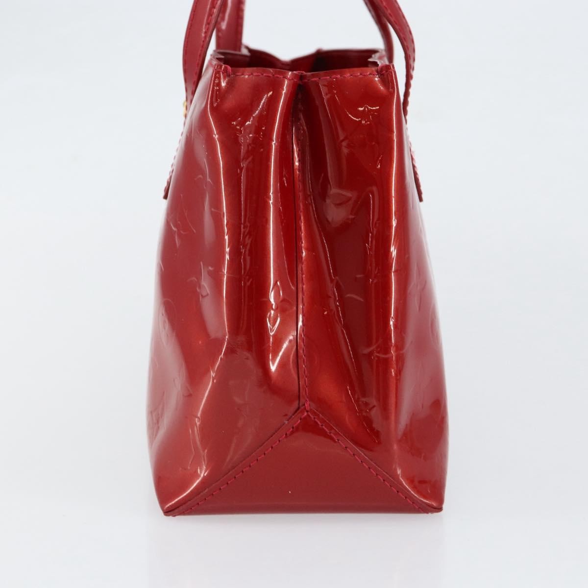 Louis Vuitton Wilshire Handbag Monogram Vernis Red Patent_Leather Handbag