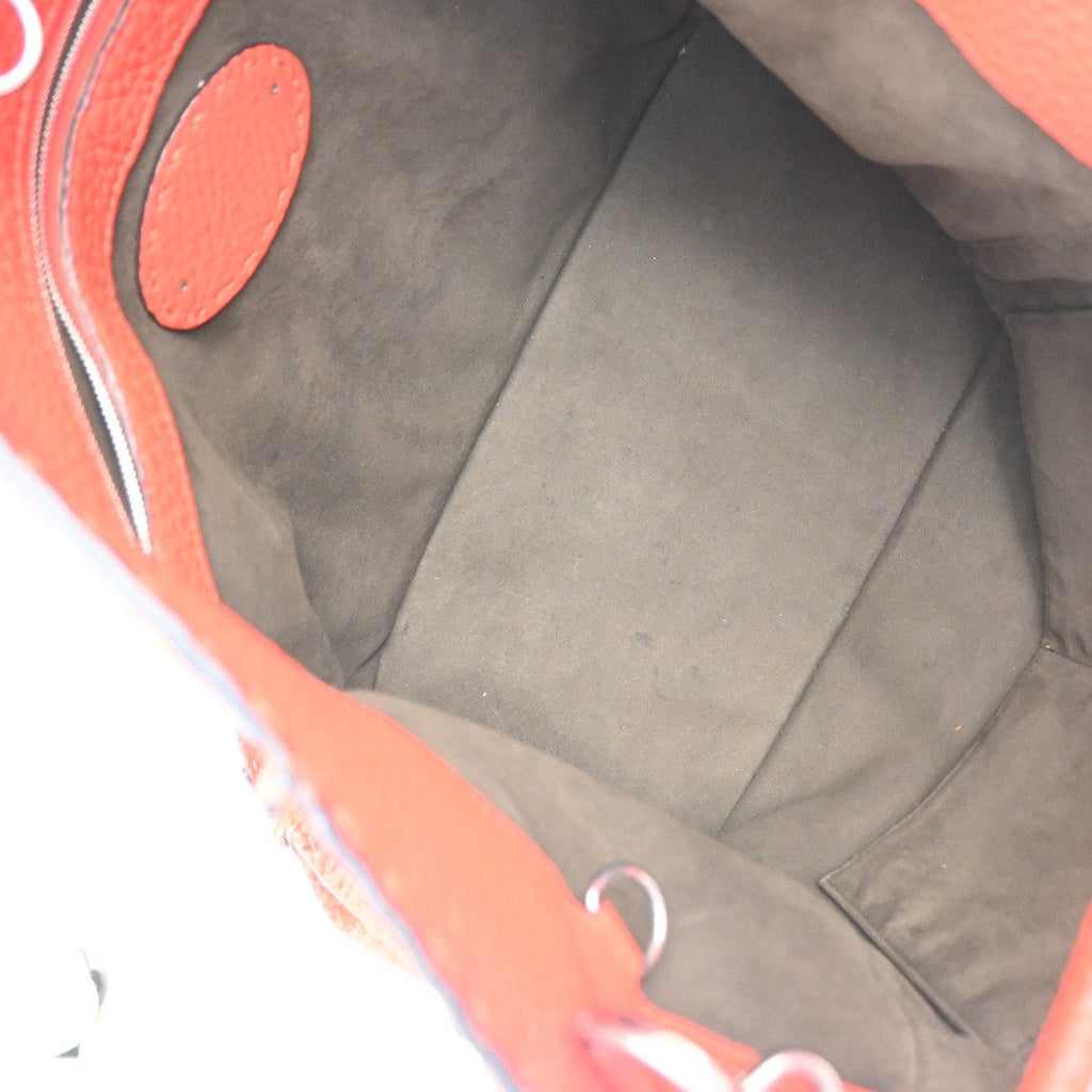 Fendi Selleria Anna Bucket Bag Leather Red Leather Tote Bag Bag