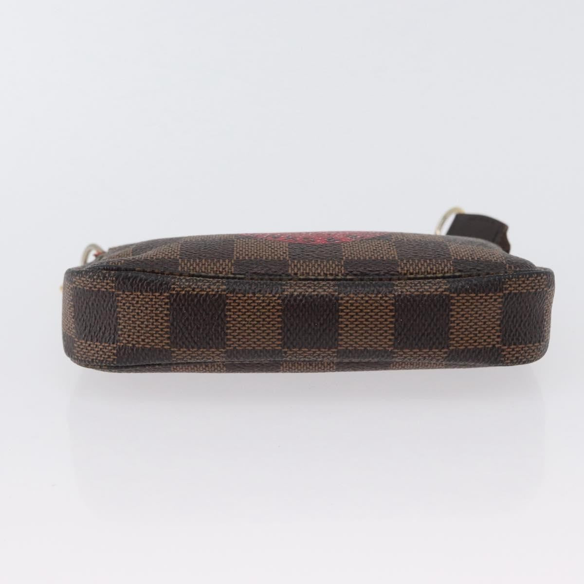 Louis Vuitton Pochette Accessoires Limited Edition Damier Brown Canvas Clutche & Pouche Bag