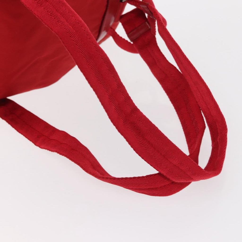 Prada Double Front Pocket Backpack Tessuto Red Nylon Backpack Bag