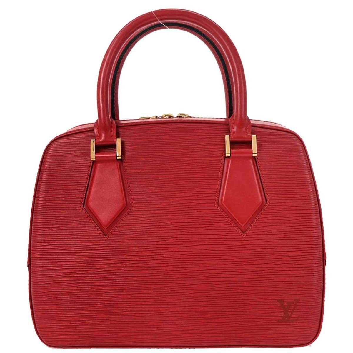 Louis Vuitton Sablons Handbag Epi Leather Red Leather Handbag