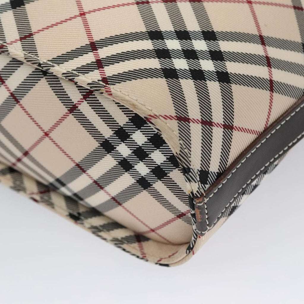 Burberry Nova Check Shoulder Bag Canvas Beige Canvas Shoulder Bag