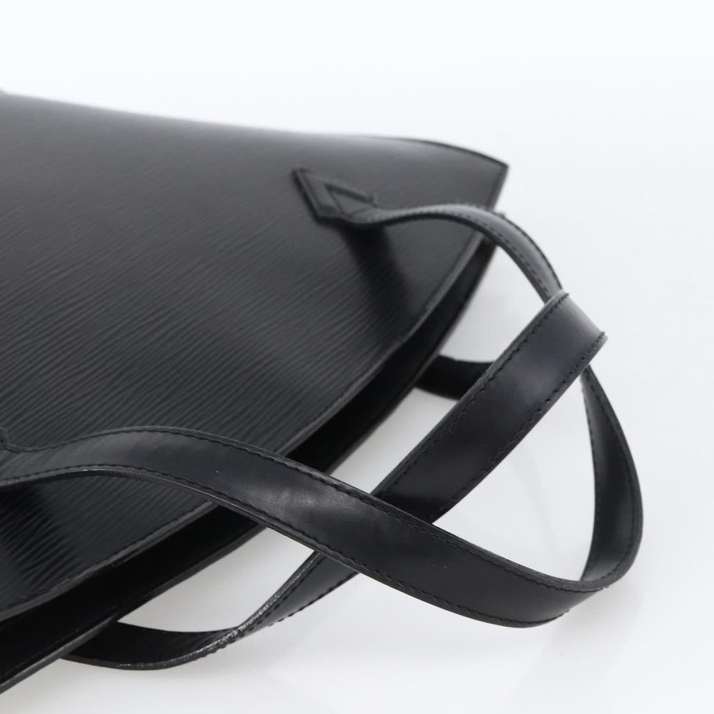 Louis Vuitton Saint Jacques Nm Handbag Epi Leather Black Leather Handbag