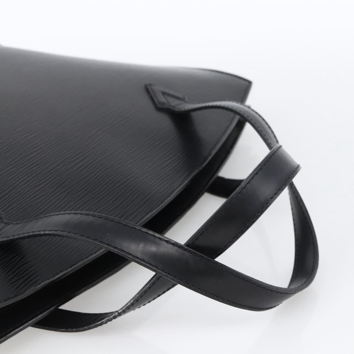 Louis Vuitton Saint Jacques Nm Handbag Epi Leather Black Leather Handbag