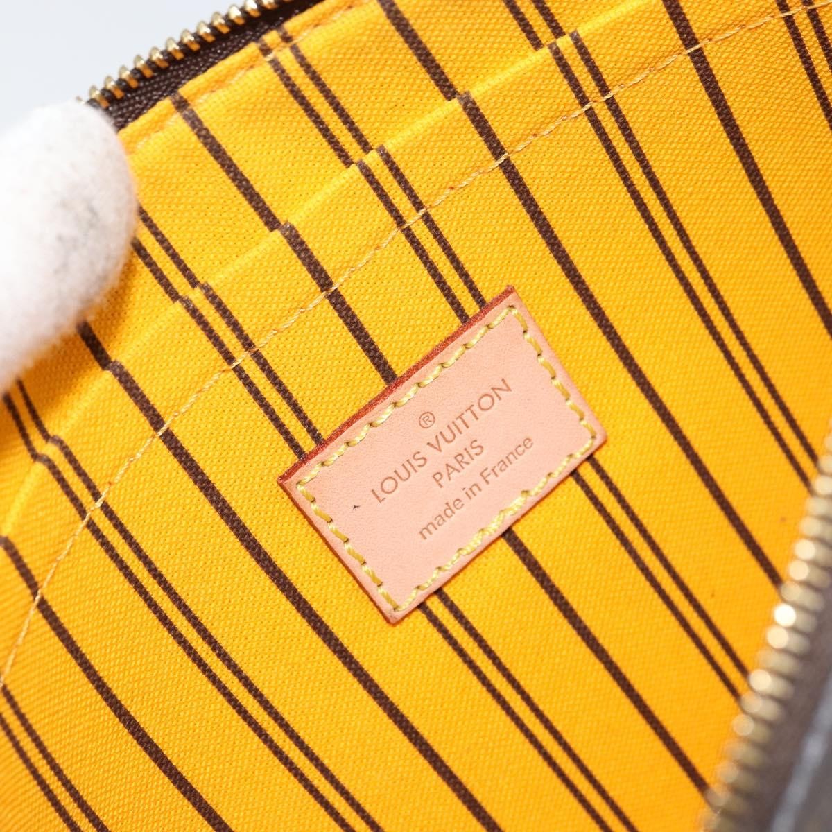 Louis Vuitton Neverfull Pochette Monogram Canvas Brown Canvas Clutche & Pouche Bag