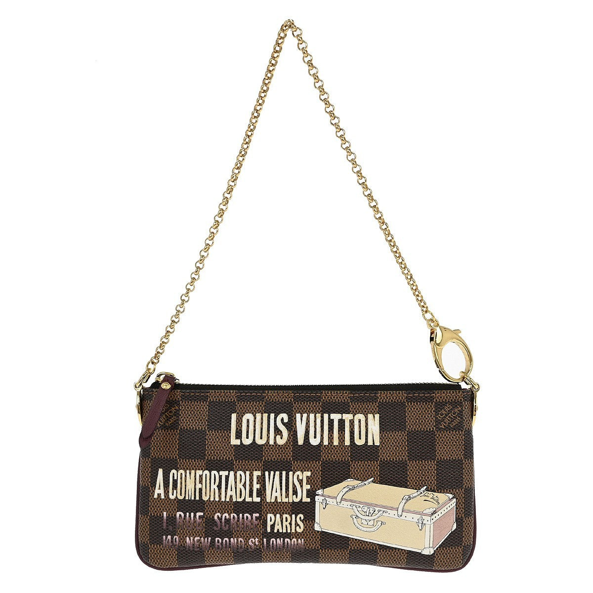 Louis Vuitton Milla Pochette Limited Edition Damier Brown Canvas Clutche & Pouche Bag