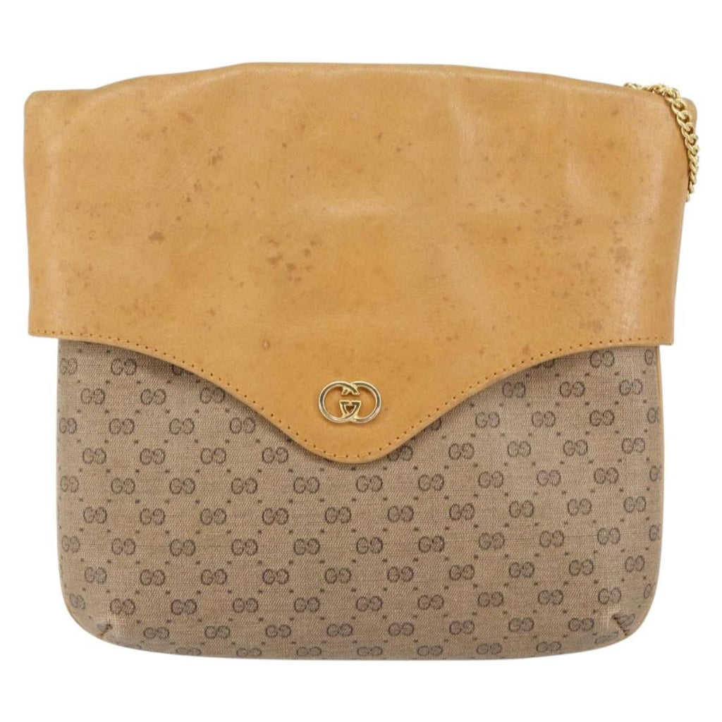 Gucci Micro Gg Supreme Shoulder Bag Gg Canvas Beige Pvc Shoulder Bag Bag (Pre-Owned)
