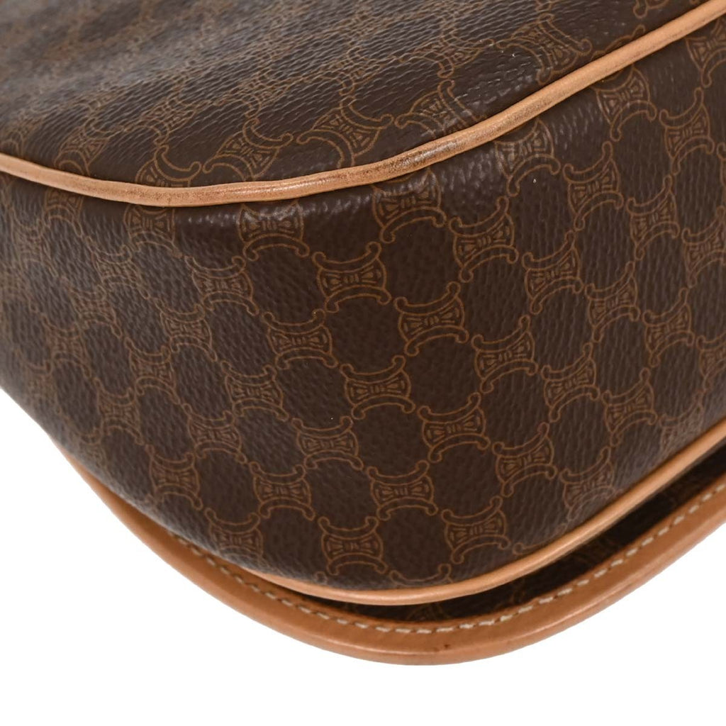 Celine Macadam Shoulder Bag Canvas Brown Pvc Shoulder Bag Bag
