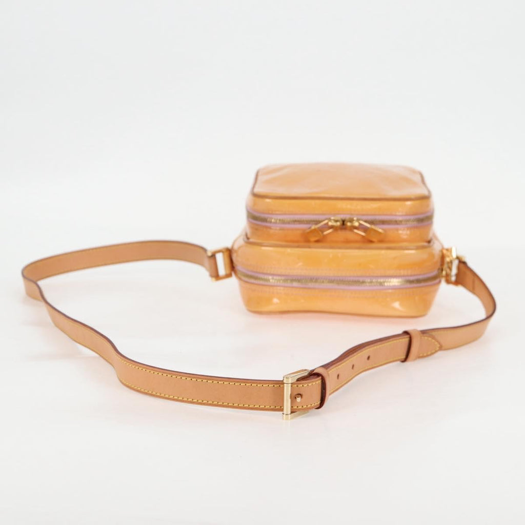 Louis Vuitton Wooster Handbag Monogram Vernis Beige Patent_Leather Bag