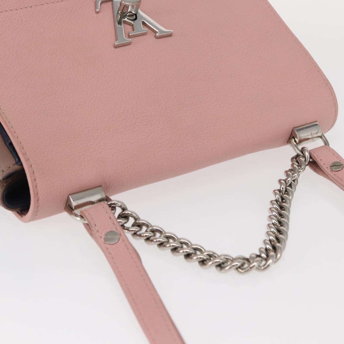 Louis Vuitton Lockme Ii Handbag Leather Pink Leather Shoulder Bag