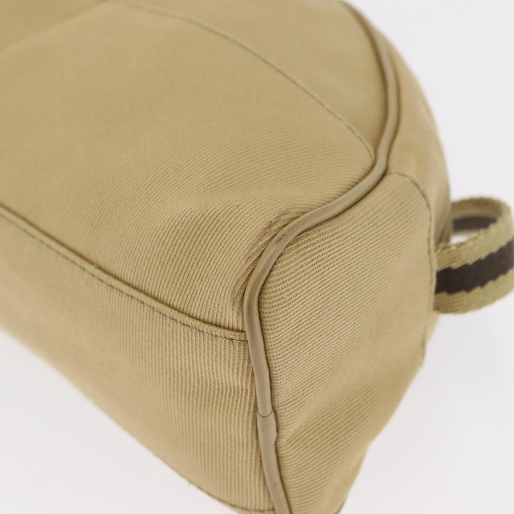 Gucci Vintage Shoulder Bag Canvas Beige Canvas Shoulder Bag Bag (Pre-Owned)