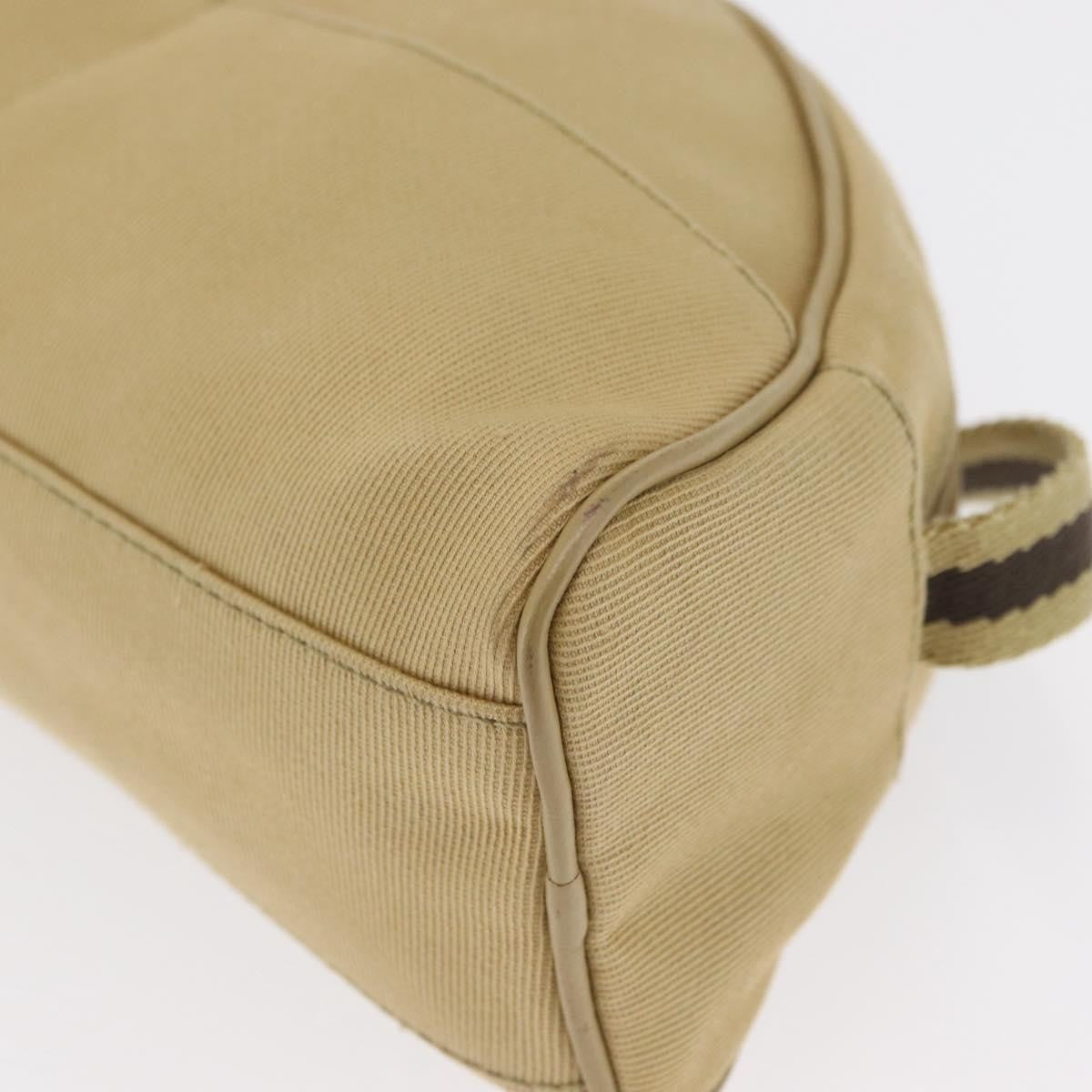 Gucci Vintage Shoulder Bag Canvas Beige Canvas Shoulder Bag Bag (Pre-Owned)