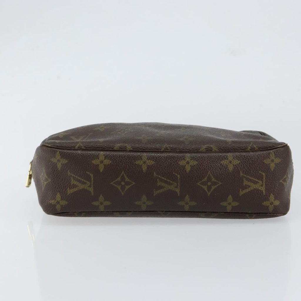 Louis Vuitton Trousse Toiletry Pouch Monogram Canvas Brown Canvas Toiletry Case Accessory