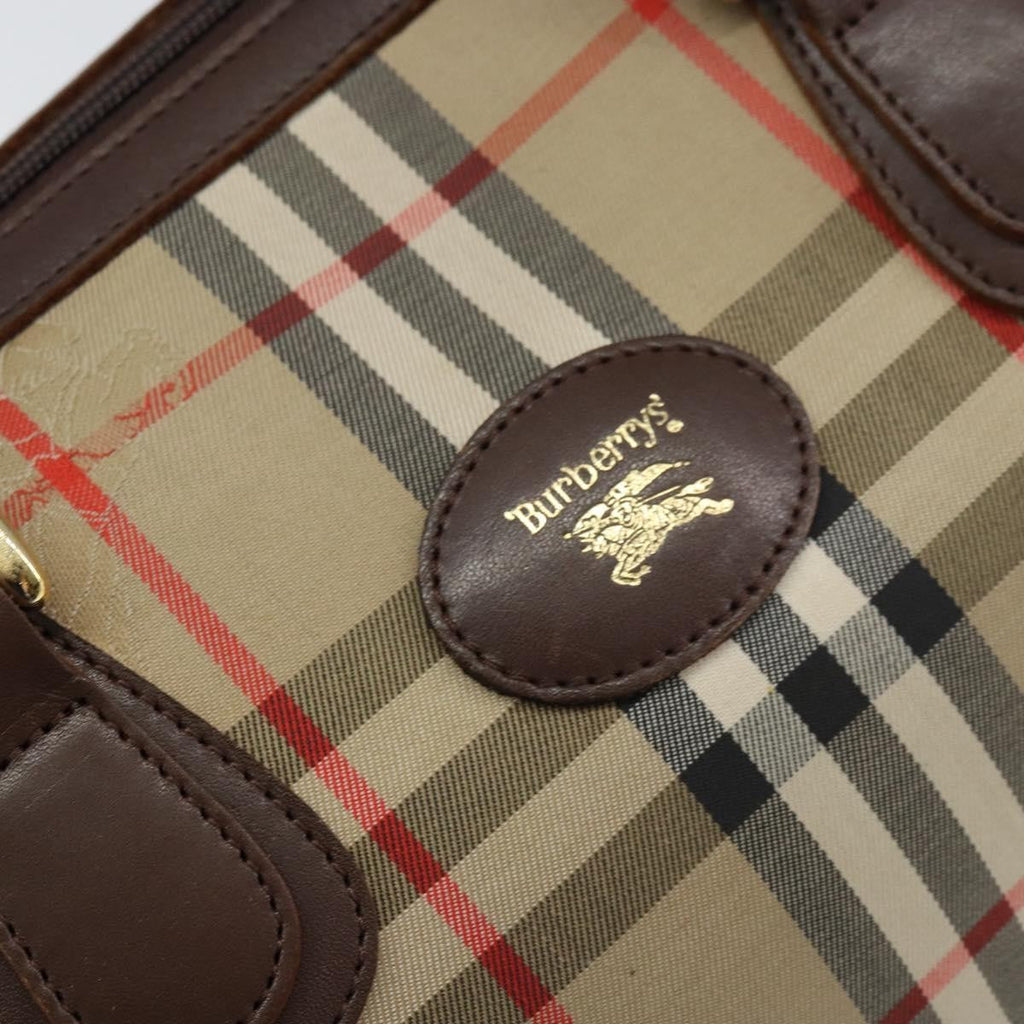 Burberry Nova Check Handbag Nova Check Canvas Beige Canvas Handbag