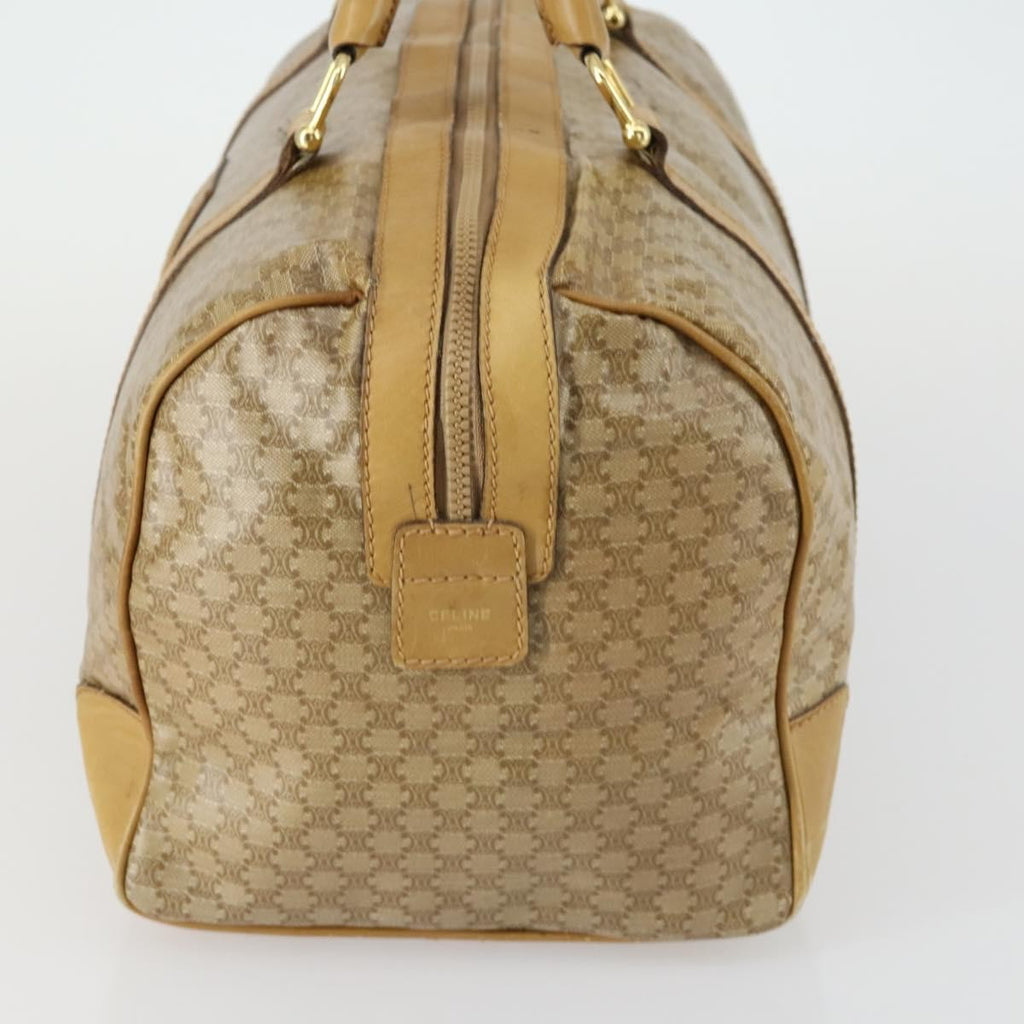 Celine Travel Duffle Bag Triomphe Coated Canvas Beige Canvas Travel Bag Bag