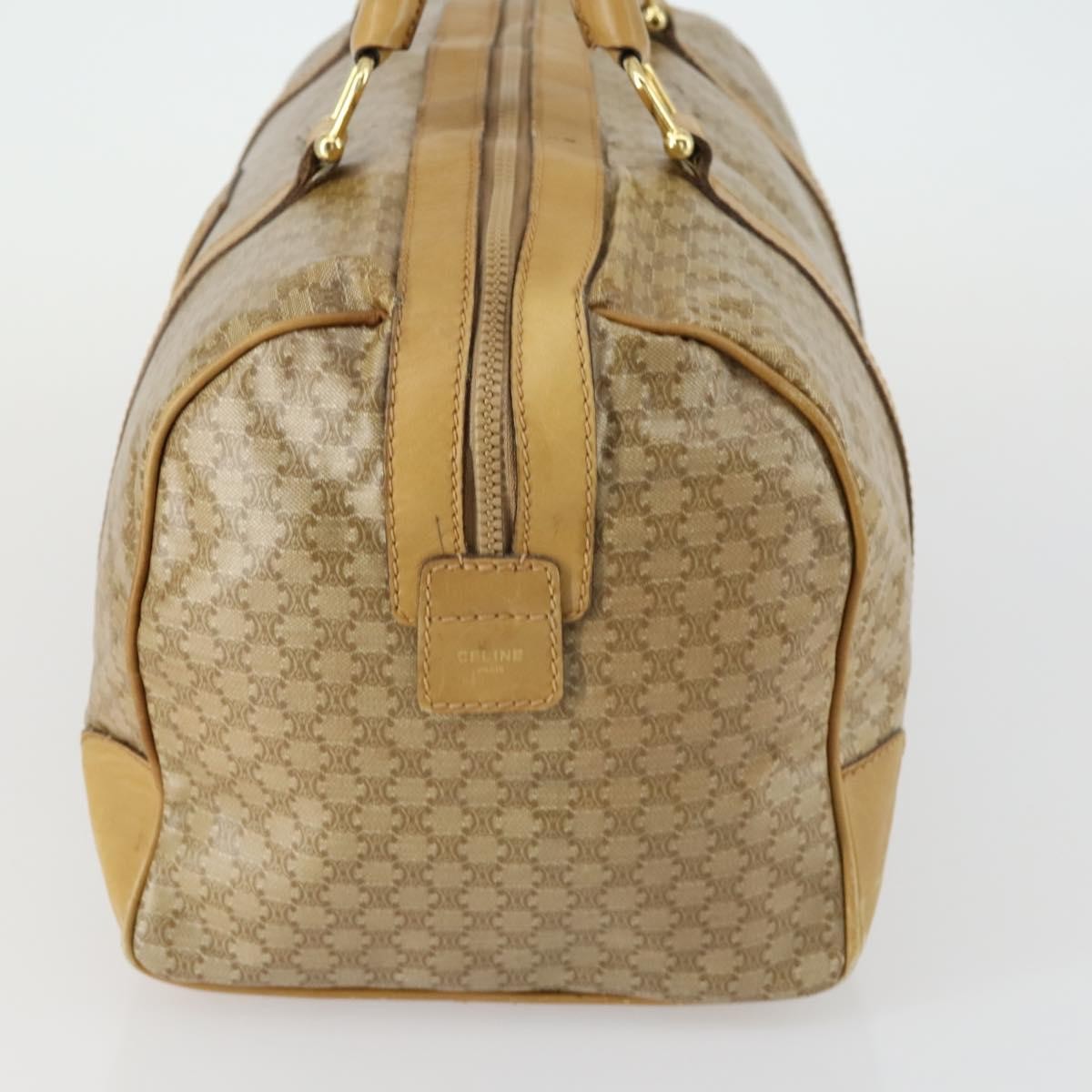 Celine Travel Duffle Bag Triomphe Coated Canvas Beige Canvas Travel Bag Bag