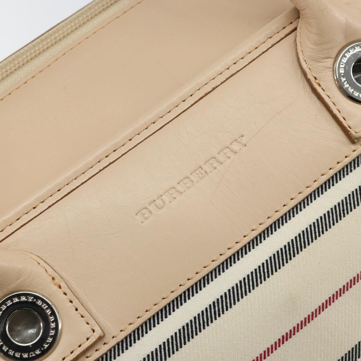 Burberry Nova Check Tote Canvas And Leather Beige Canvas Tote Bag