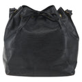 Louis Vuitton Petit Noe Handbag Epi Leather Black Leather Shoulder Bag