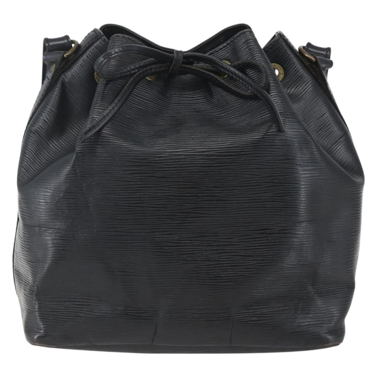 Louis Vuitton Petit Noe Handbag Epi Leather Black Leather Shoulder Bag