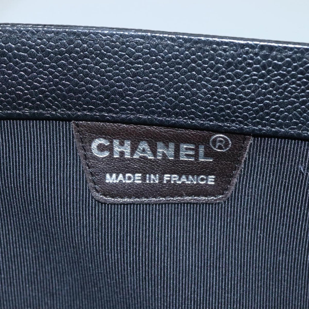 Chanel Vintage Tote Leather Black Leather Tote Bag Bag