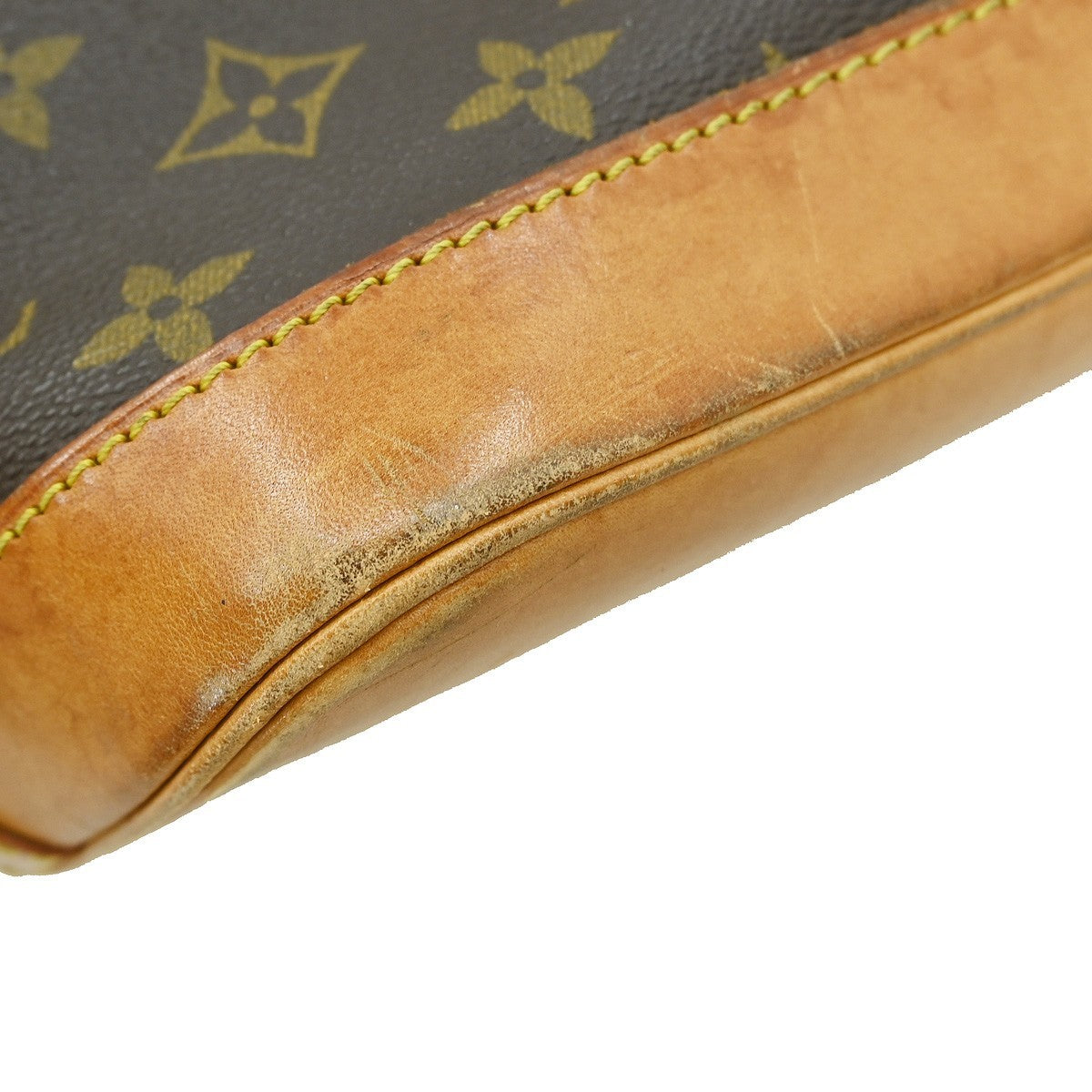 Louis Vuitton Alma Handbag Monogram Canvas Brown Canvas Handbag
