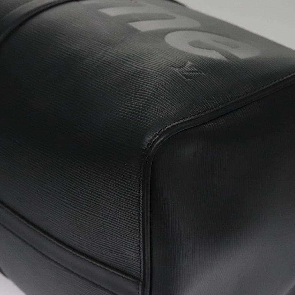Louis Vuitton Keepall Bandouliere Bag Limited Edition Supreme Epi Leather Black Leather Bag