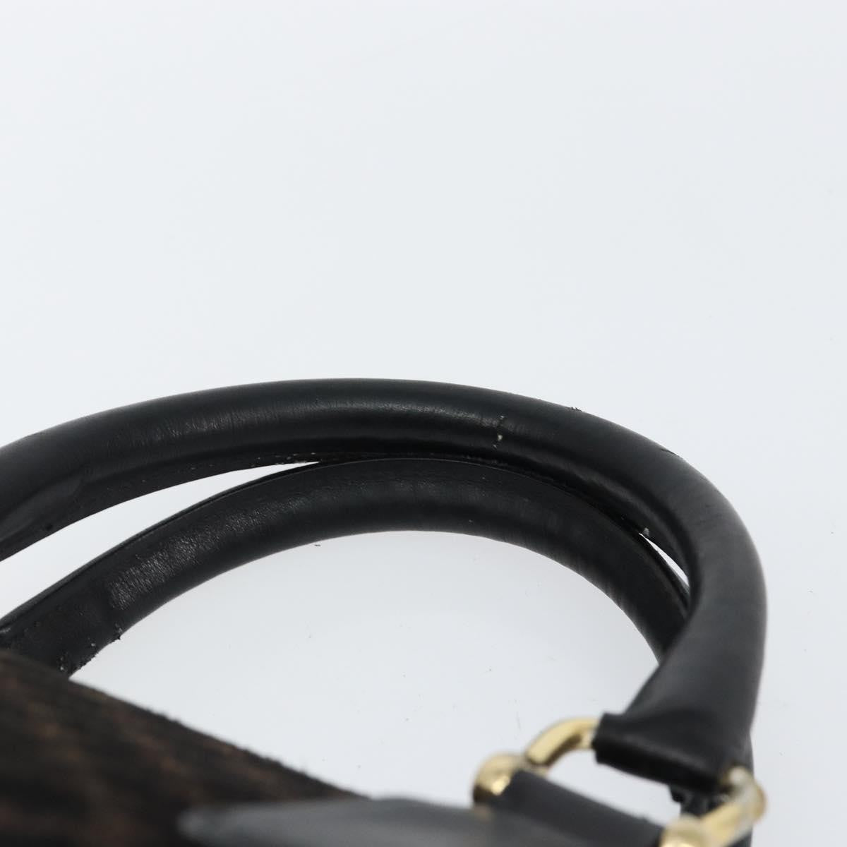 Celine Vintage Macadam Handbag C Macadam Suede Black Suede Handbag