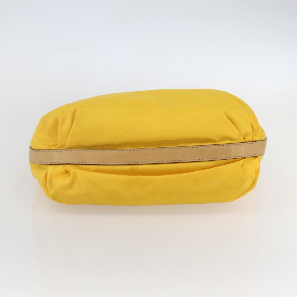 Prada Vintage Shoulder Bag Tessuto Yellow Nylon Shoulder Bag Bag