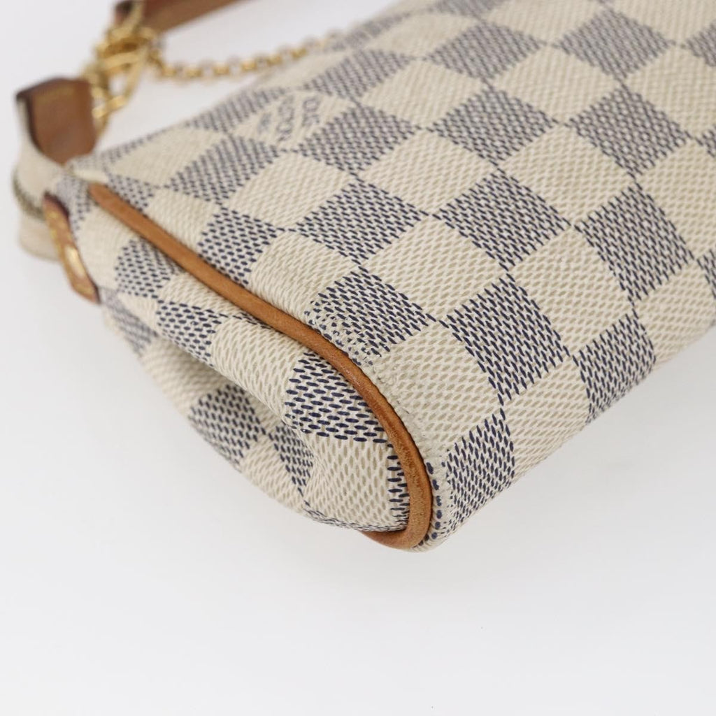 Louis Vuitton Eva Handbag Damier White Canvas Bag