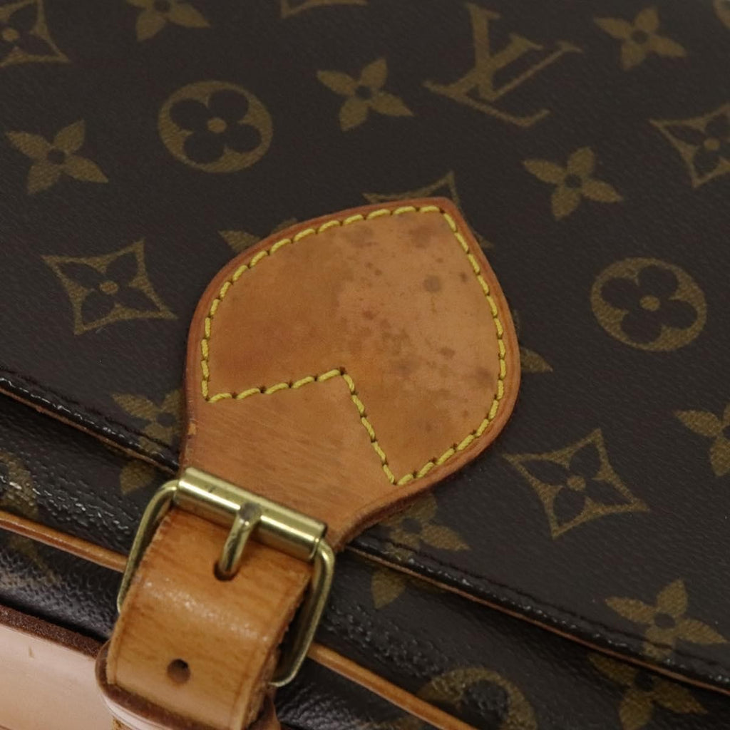 Louis Vuitton Cartouchiere Handbag Monogram Canvas Brown Canvas Shoulder Bag