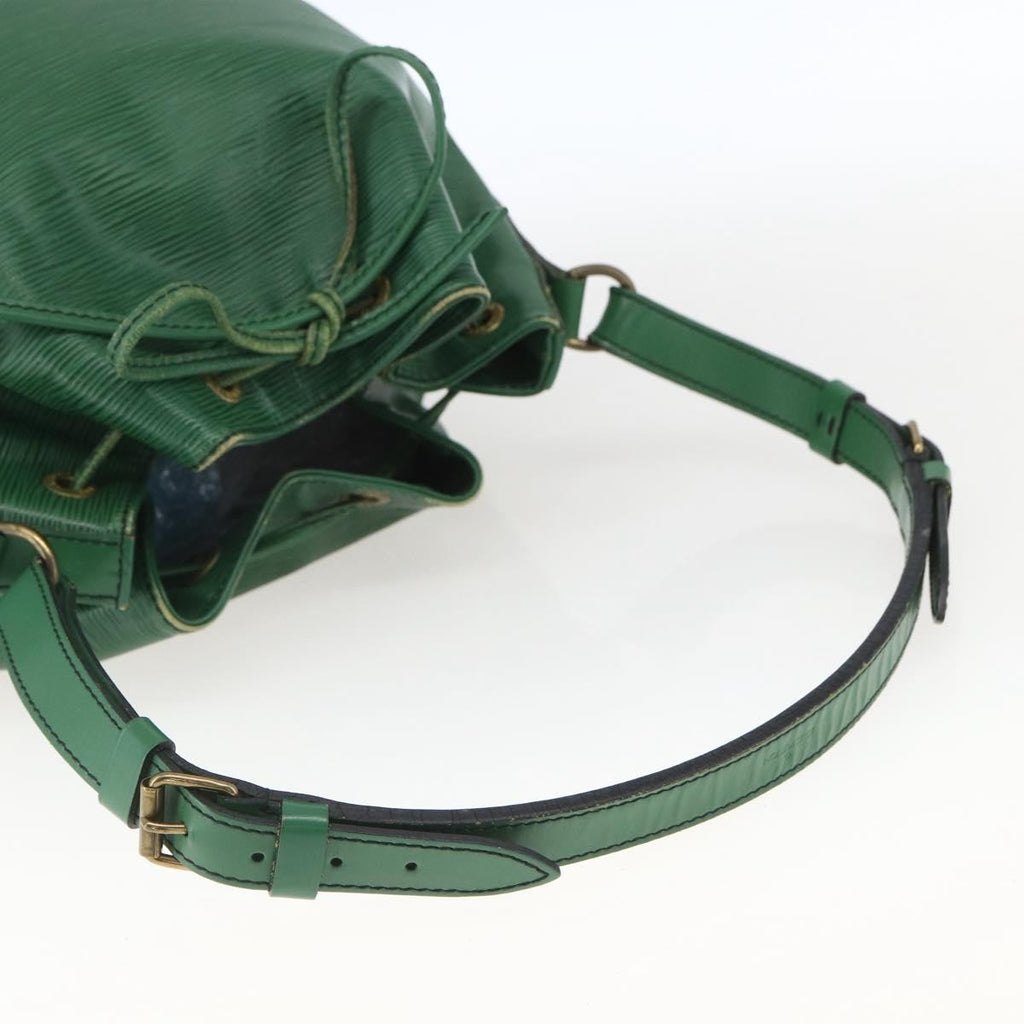Louis Vuitton Petit Noe Handbag Epi Leather Green Leather Shoulder Bag