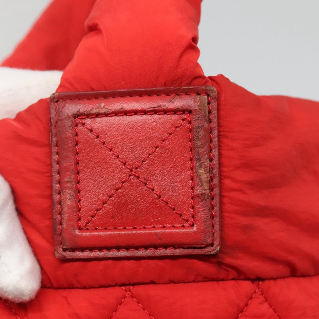 Chanel Coco Cocoon Reversible Tote Quilted Nylon Red Nylon Tote Bag Bag