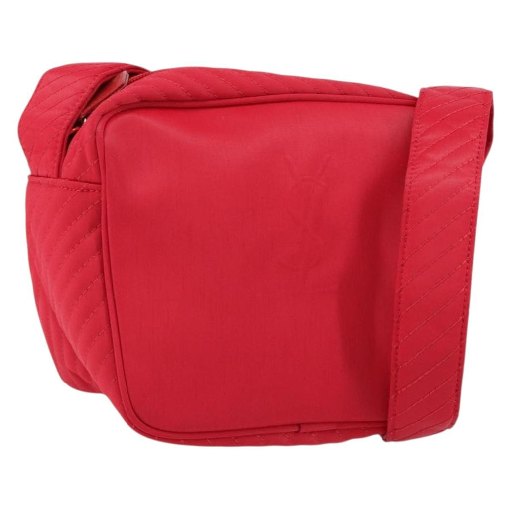 Saint Laurent Vintage Shoulder Bag Nylon Red Nylon Shoulder Bag Bag (Pre-Owned)
