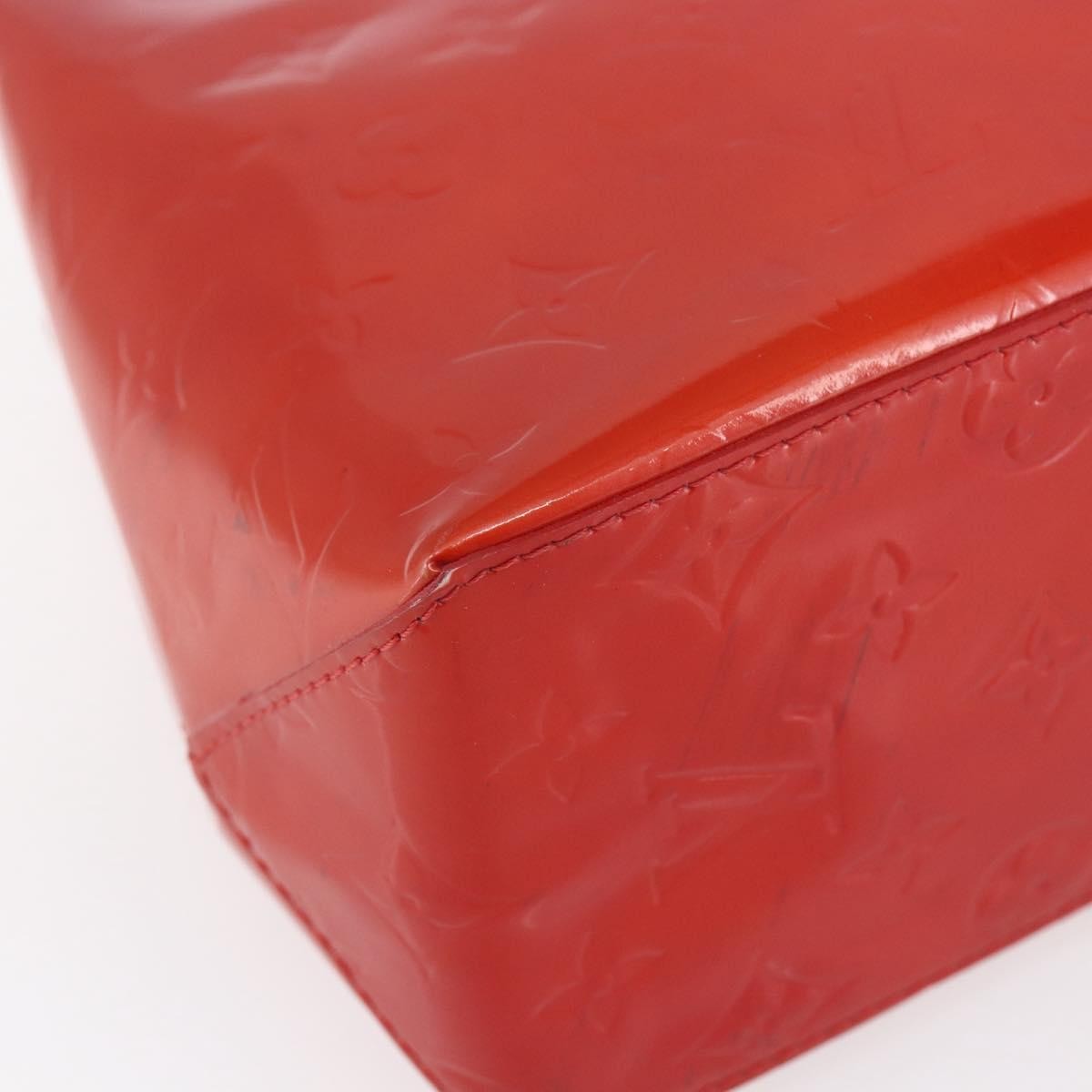Louis Vuitton Reade Handbag Monogram Vernis Red Patent_Leather Handbag