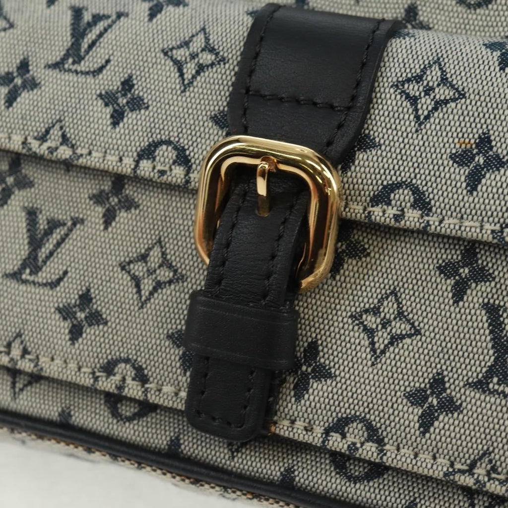 Louis Vuitton Juliette Crossbody Bag Mini Lin Blue Canvas Shoulder Bag