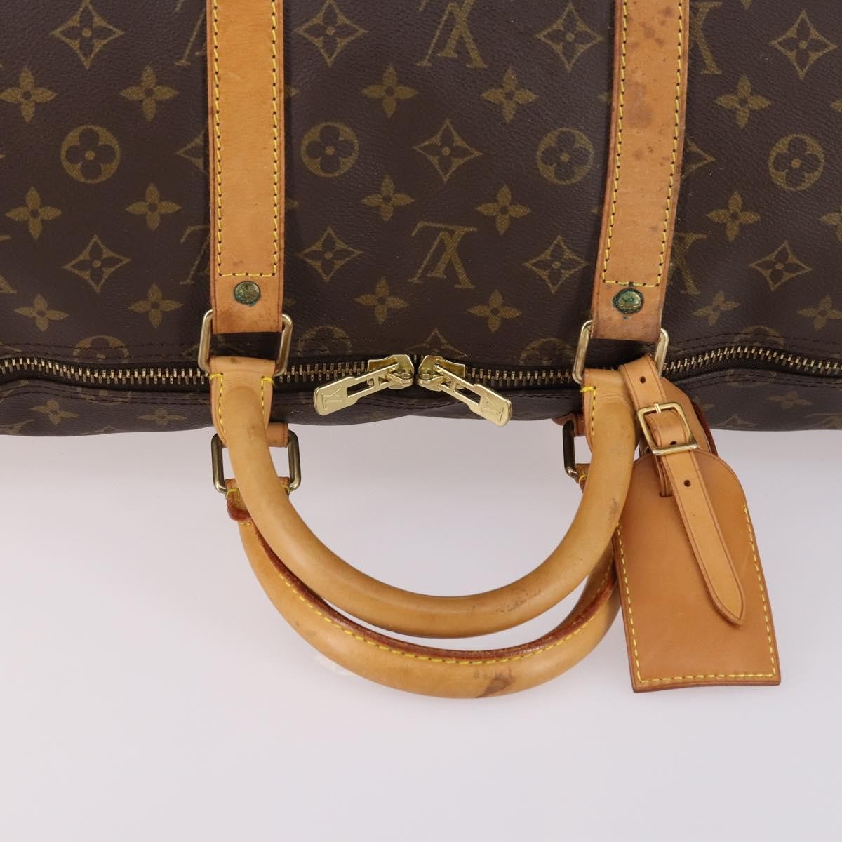 Louis Vuitton Keepall Bag Monogram Canvas Brown Canvas Travel Bag