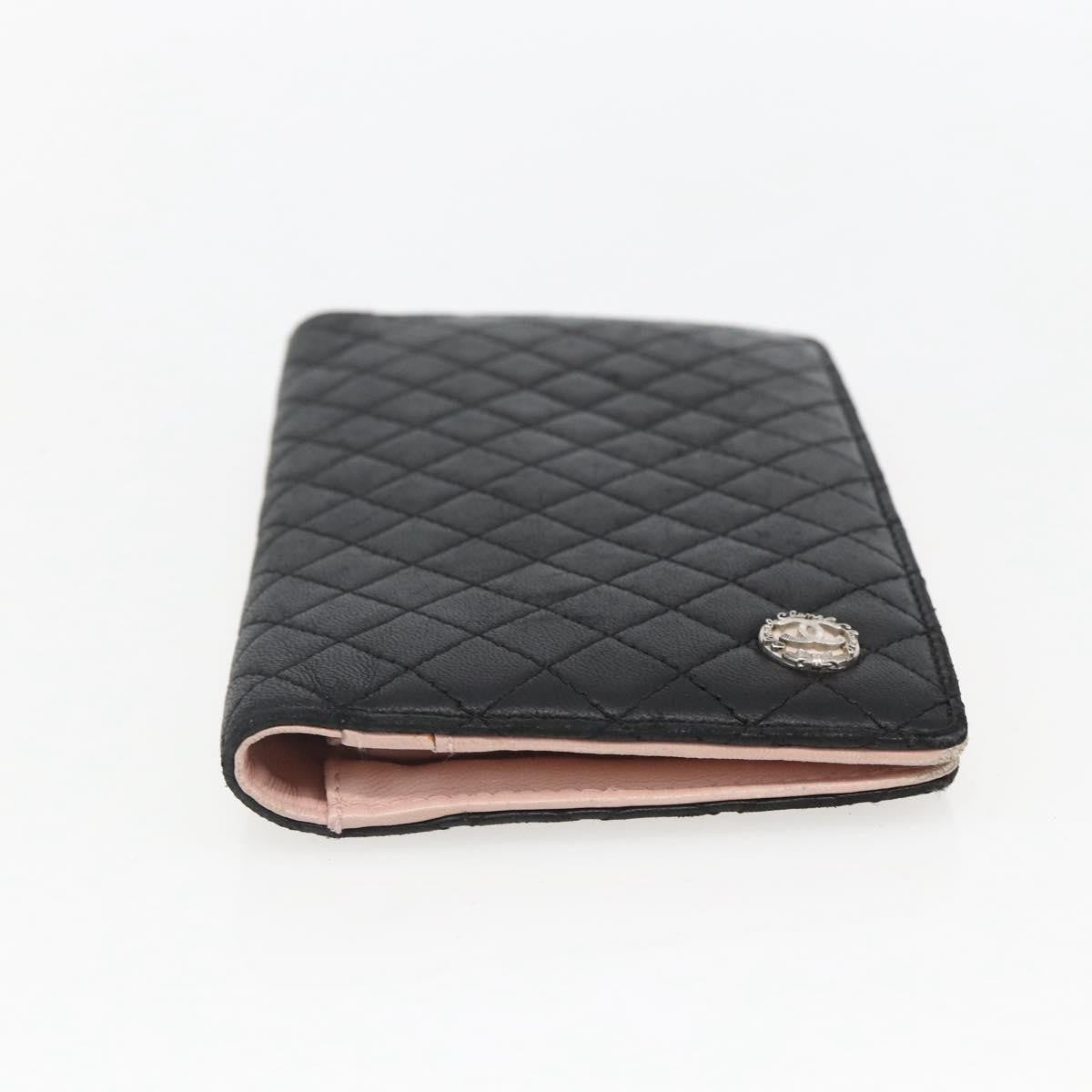 Chanel Vintage Cc Bifold Wallet Leather Black Leather Wallets Accessory