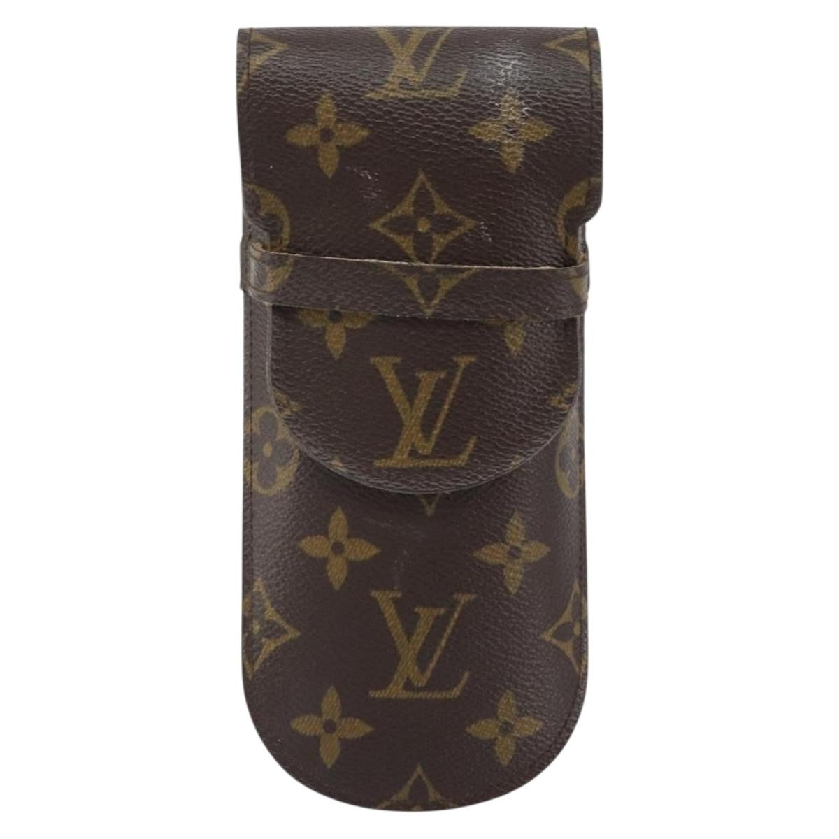 Louis Vuitton Etui À Stylo Canvas Brown Canvas Clutche & Pouche Bag