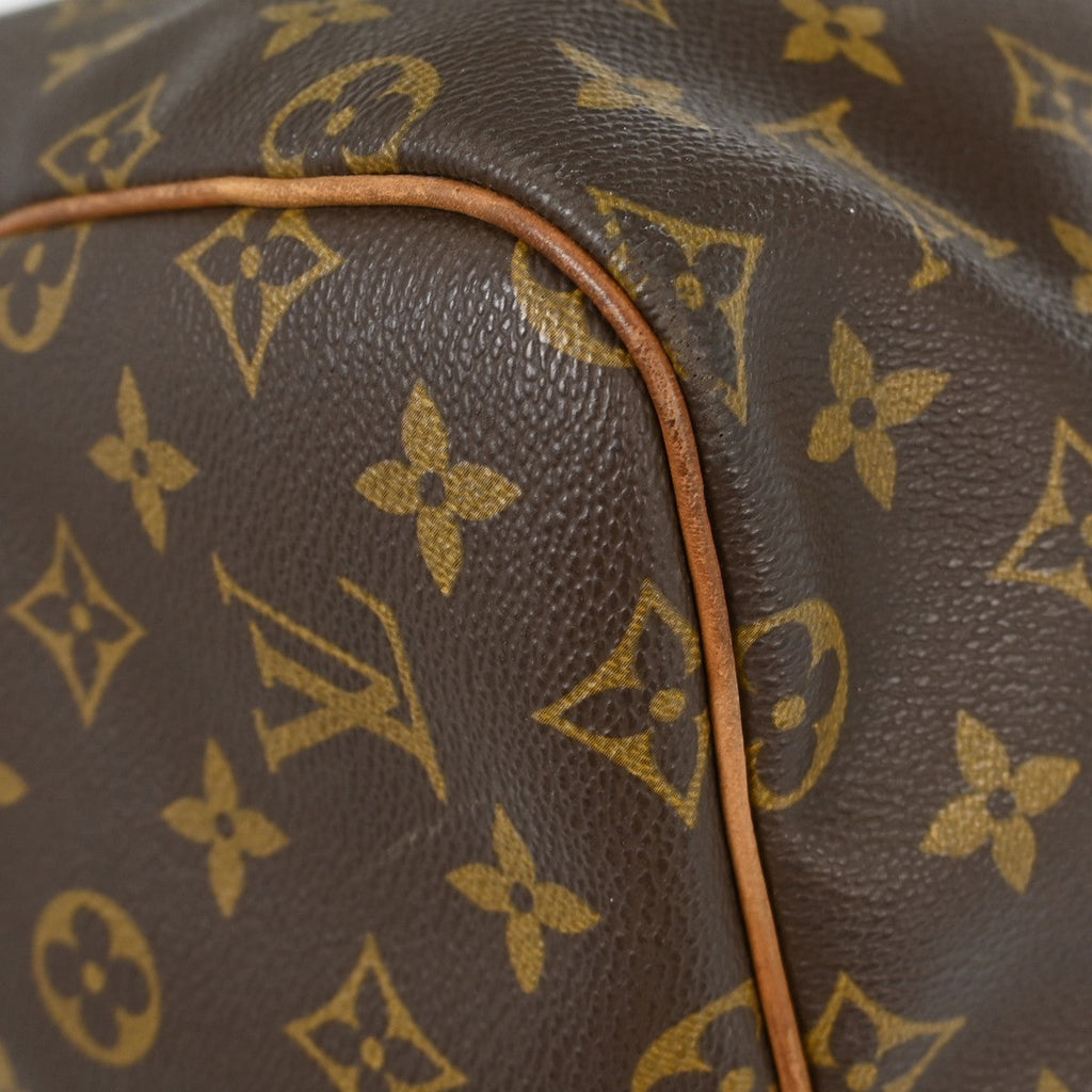 Louis Vuitton Keepall Bag Monogram Canvas Brown Canvas Travel Bag