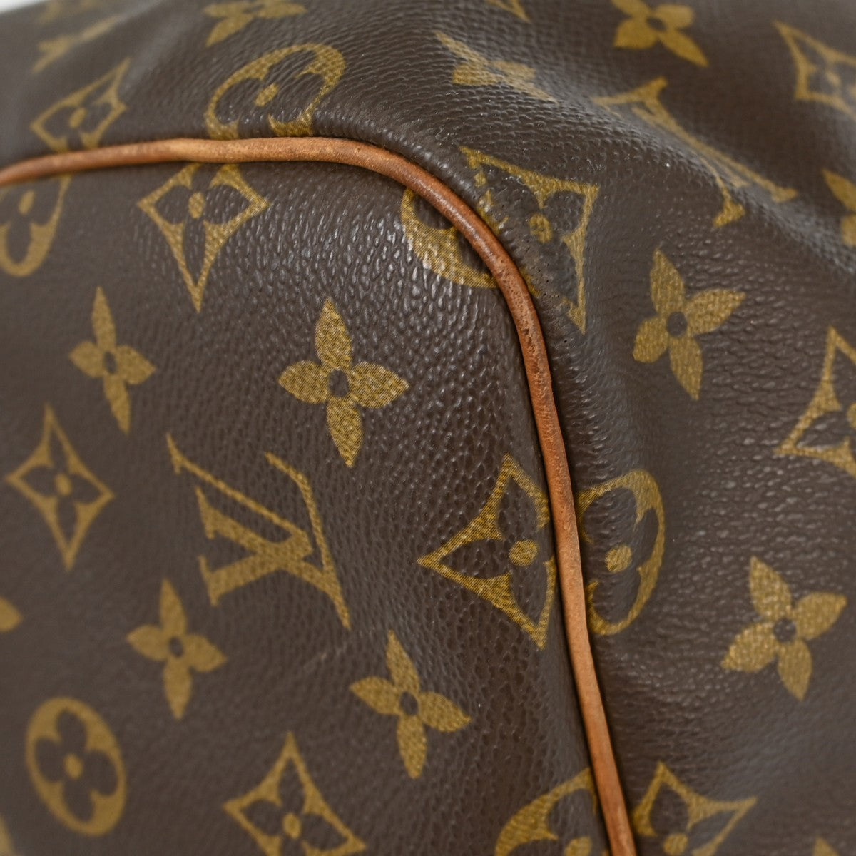 Louis Vuitton Keepall Bag Monogram Canvas Brown Canvas Travel Bag